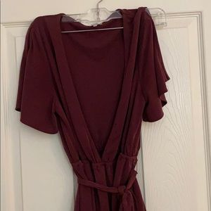 Burgundy romper